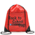 Nylon oxford school drawstring gym bag