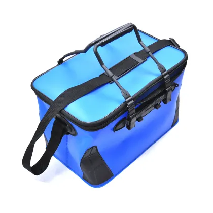 Carry Handbag Shoulder Fishing basket Fishing Lure zip lock bag and Fishing rod bag EVA fish tackle rod tool bag