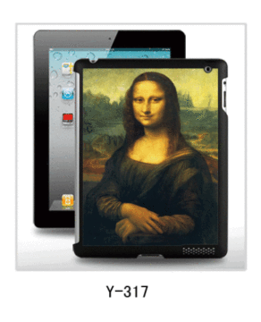 Mona Lisa Picture 3d Ipad Cover dalla Cina Manufactuer, pc cassa rivestita in gomma, più colori disponibili