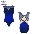 Sleeveless ombre sublimated leotards