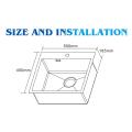 ステンレス鋼550mm*450mm手作りのキッチンシンク