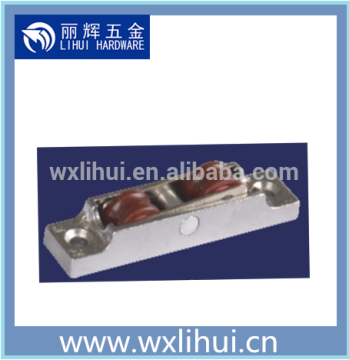 upvc sliding window roller,adjustable double POM groove wheel ,chrome plated architectural hardware LH-HL01