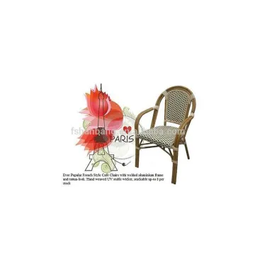 Bamboo Look French Rattan Bistro Chair
