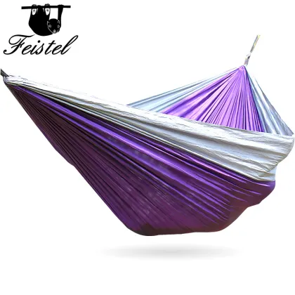 Waterproof Nylon Fabric Portable Outdoor Camping Large Ultralight Travel Hammock Hanging hammocks