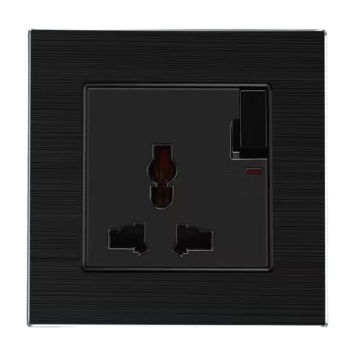 Yunduo Factory White Black Gol Gold Glass Panneau Multip Pin Socket Power Power