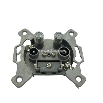 TV/FM/2*SAT Wall Socket 4 Port European Class A
