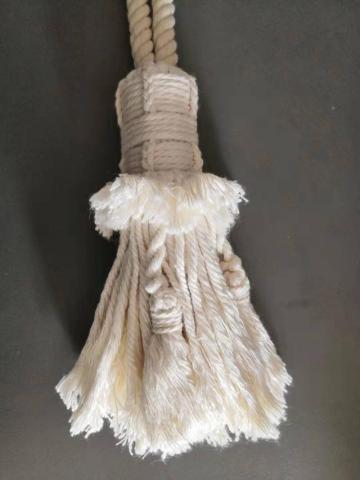 Big pure cotton tassels for curtain