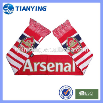 jacquard acrylic club customized sport scarf