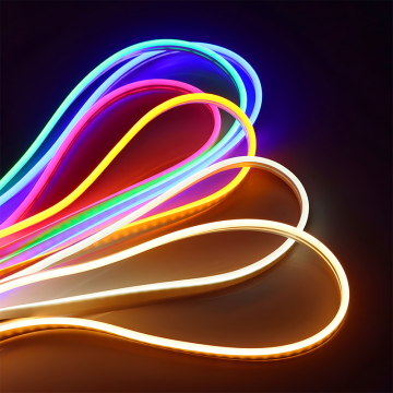 RGB กันน้ำ SMD2835 LED Neon Strip Light - เชือกยืดหยุ่น 1 ซม.