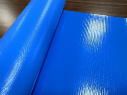 500gsm PVC plain tarpaulin blue