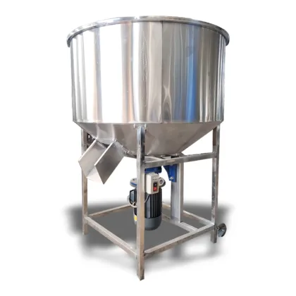 France Rural Farmers Feed Powder Vertical Electric Stainless Steel Mixer