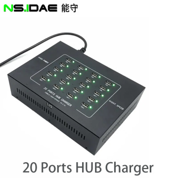 20-port USB 2.0 Hub Supports Plug-and-play