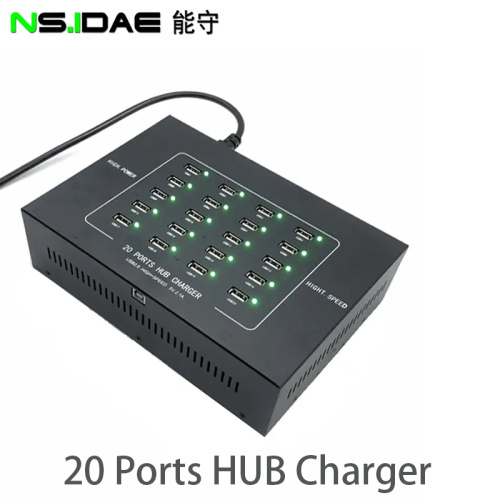 20 포트 USB 2.0 허브는 플러그 앤 플레이를 지원합니다