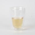 300ml Simple double-layer transparent glass egg-shaped cup