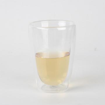 Tasse en forme d&#39;oeuf en verre transparent à double couche simple 300 ml