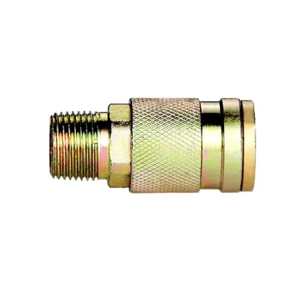Orion Angle Quick Coupling for Air Tube Fittings: Sizes 1/4", "3/8", "1/2" and DN
