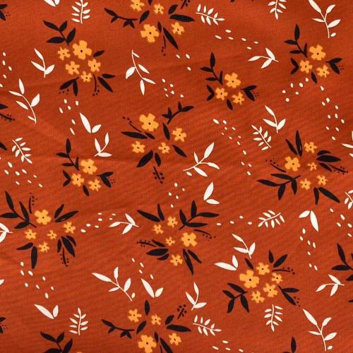 Flower Print 4 Way Stretch 97%Polyester 3%Elastane Fabric