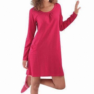 Women's Sleepwear with Fashionable Style and 2 Side Pocket