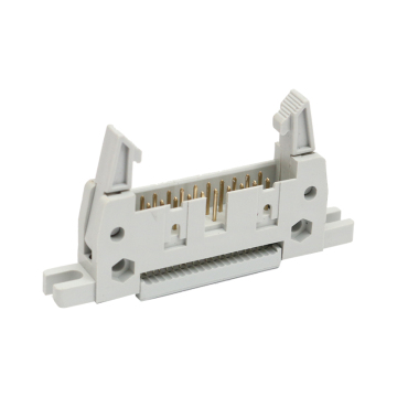 WANHAI Factory Gold Flash 2.54mm IDC Type Ejector Header Connector with Ears