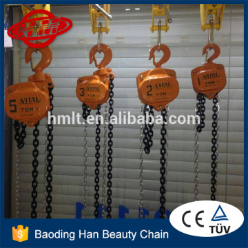 Vital type one ton chain hoist manual lift 3m