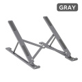 Gray Aluminum Laptop Stand Ergonomic Adjustable Heights Laptop Stand for Office Meeting Supplier