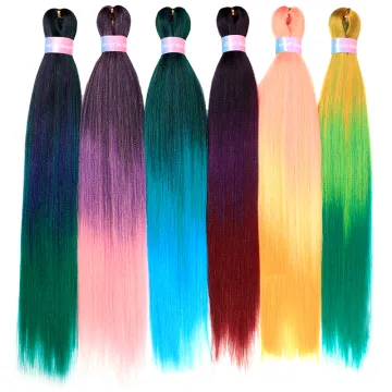 Wholesale Easy Braiding Hair  Pre Stretch Soft Yaki Synthetic Crochet Braid Hair Stretched