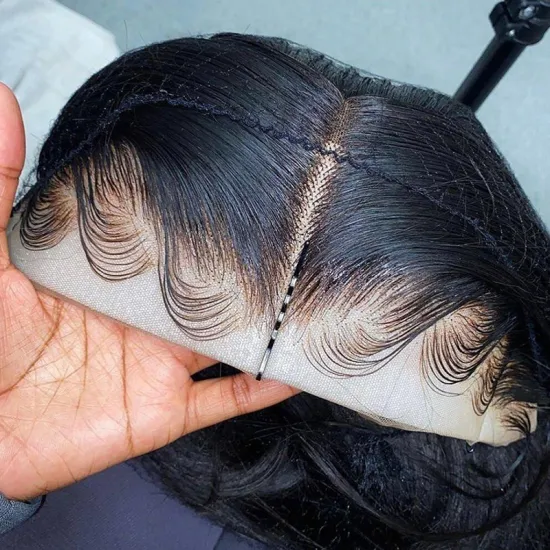 Transparent Swiss Hd Lace Frontal Wig,13x4 Lace Front Human Hair Wigs With Baby Hair,Transparent Lace Front Wigs For Black Women