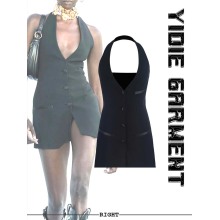 Women Casual Backless Sleeveless Cami Bodycon Dress