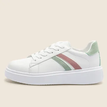 2021 PU side strap design white Vulcanized Shoes