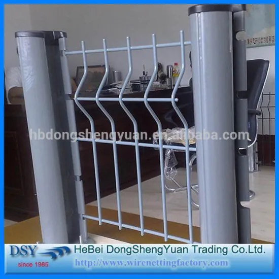 Powder coated galvanized 3D welded mesh panel fence/ PVC coated metal wire fence panels