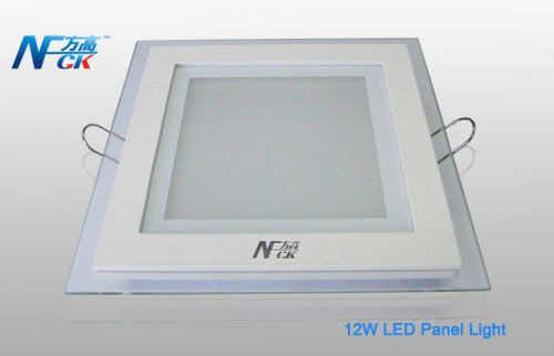 Energy Saving 12w 120v 800lm Led Panel Lights , Square 160mm * 40mm