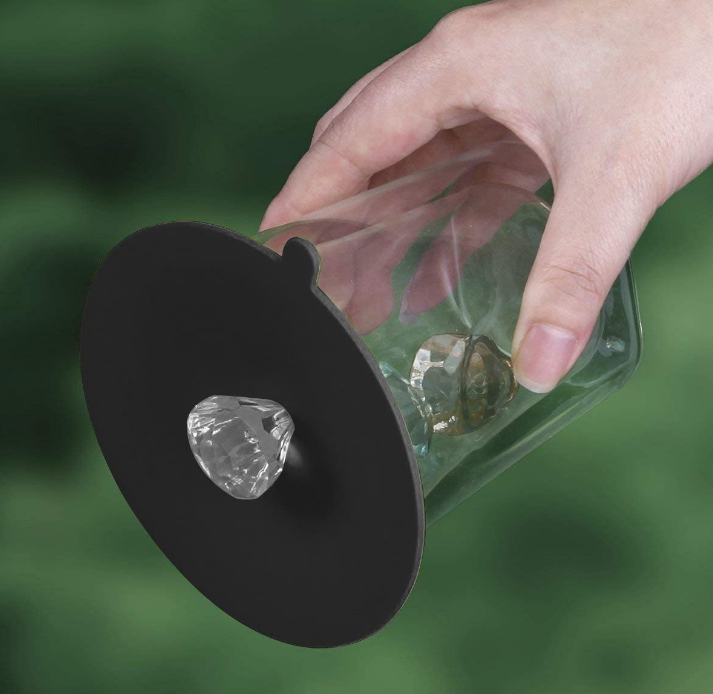 الماس الإبداعي قابلة لإعادة الاستخدام أغطية القدح سيليكون