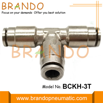 Branch Tee Male Push in Pneumatic Hose Fitting