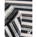 Poliéster Two Tone Stripe Jacquard Knitting Fabric