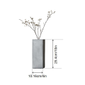 Zement Primärfarbe Einfacher quadratischer Blumenpot