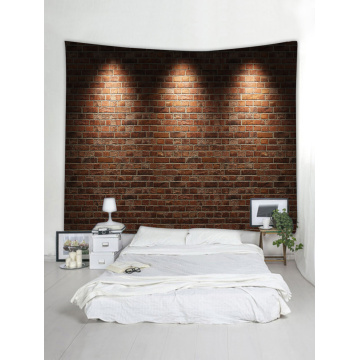 Light Brick Tapestry Wall Hanging Stone Wall Tapestry Polyester Print for Livingroom Bedroom Dorm Home Decor