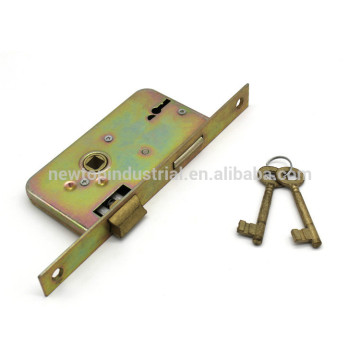 Lever lock body with key hole for south America market door lock