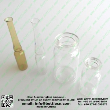 1ml -10ml transparent and amber ampoules vials