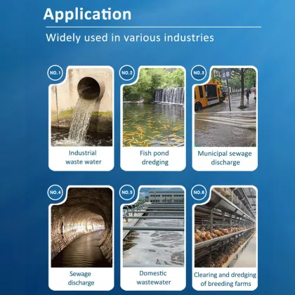 High Lift 50 Meter Submersible Sewage Pump - WQX Unobstructed Drainage Sewage Pump