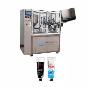 Automatic Plastic Cosmetic Tube Filling and Sealing Machine WB-100FW for Toothpaste (50g/100g)