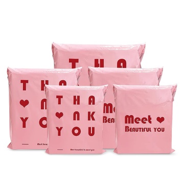 Clothing express packaging in plastic bags