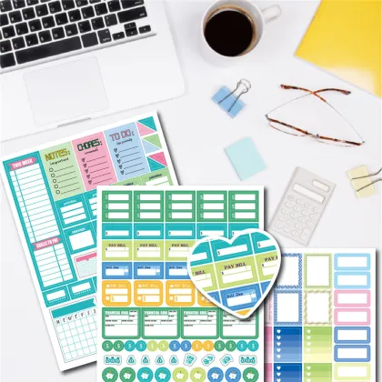 Writable Planner Calendar Stickers for Scrapbook Decoration