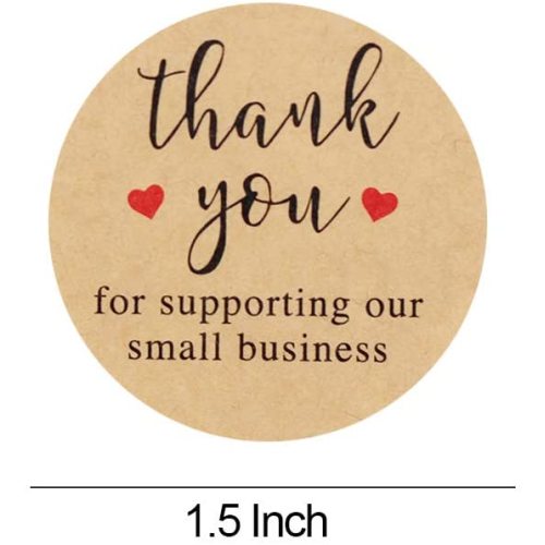 roll thank you sticker label