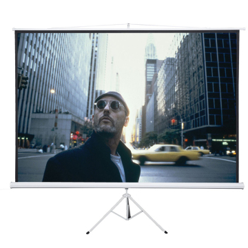 Portable Tripod Projector Screen with White Fiber Glass Stand for Meetings and Presentations