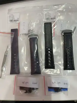 22mm Luxury Blue Calf Leather Watch Strap for Tag-Heuer