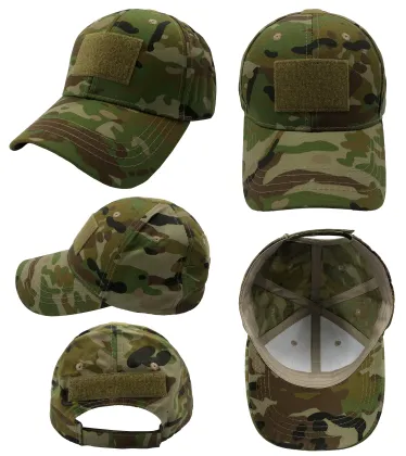Wholesale Camo Tactical Baseball Hat Cotton Blank AMC Hat with Hook
