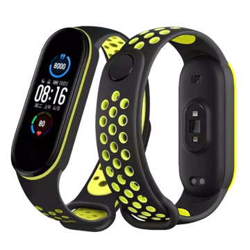 Silicone Sporty Strap for Xiaomi Mi Band 3 4 5 and 6