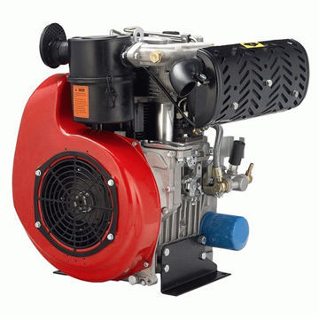 4-stroke Diesel Engine with 8.0HP Power, Double Cylinder and Electric Starter