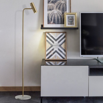Minimalist Floor Lamp with Marble Base for Bedrooms