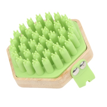 Natural Bamboo Hand Massage Bath Brush: Custom Logo Exfoliating Scrubber for Back and Body